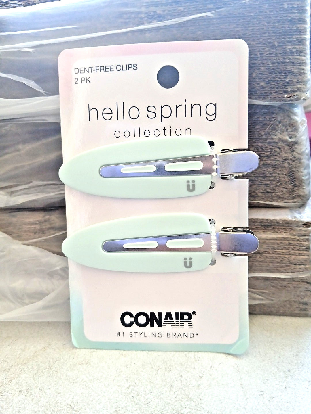 Dent-Free Clips 2PK Hello Spring Collection Conair Teal