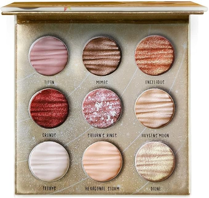 Vivid 9-Color Eyeshadow Palette - Matte, Shimmer & Glitter Shades for Creative Makeup