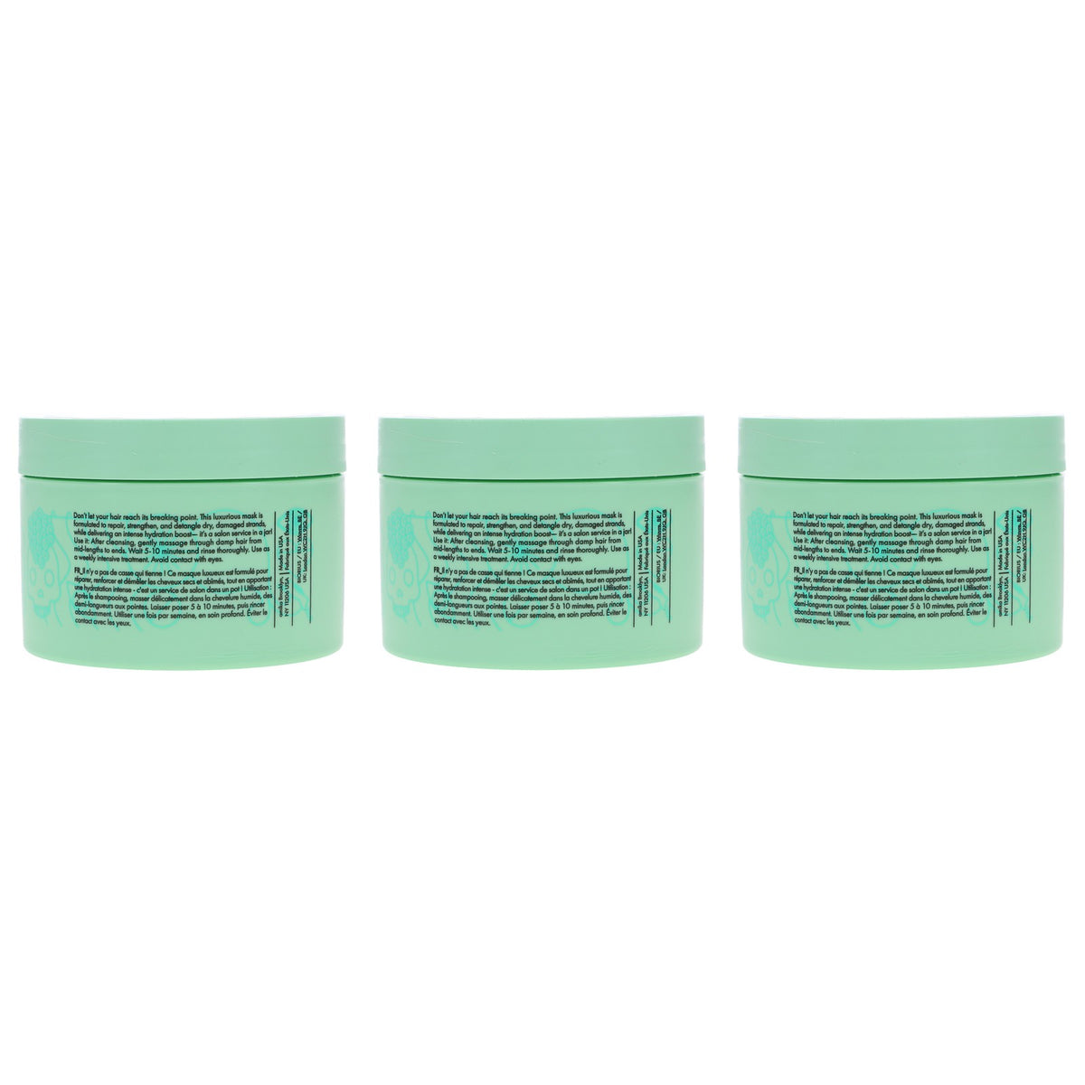 Amika The Kure Intense Repair Hair Mask 8.4 oz Pack of 3 - Deep Nourishing Treatment