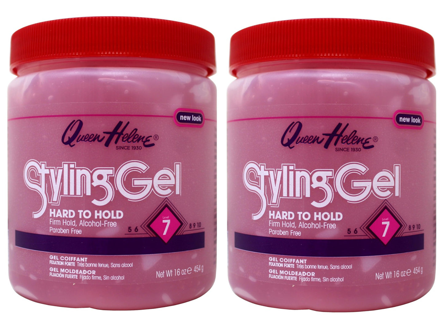 Alcohol-Free Styling Gel with Firm Hold - 16 Oz 2-Pack for All Hair Types
