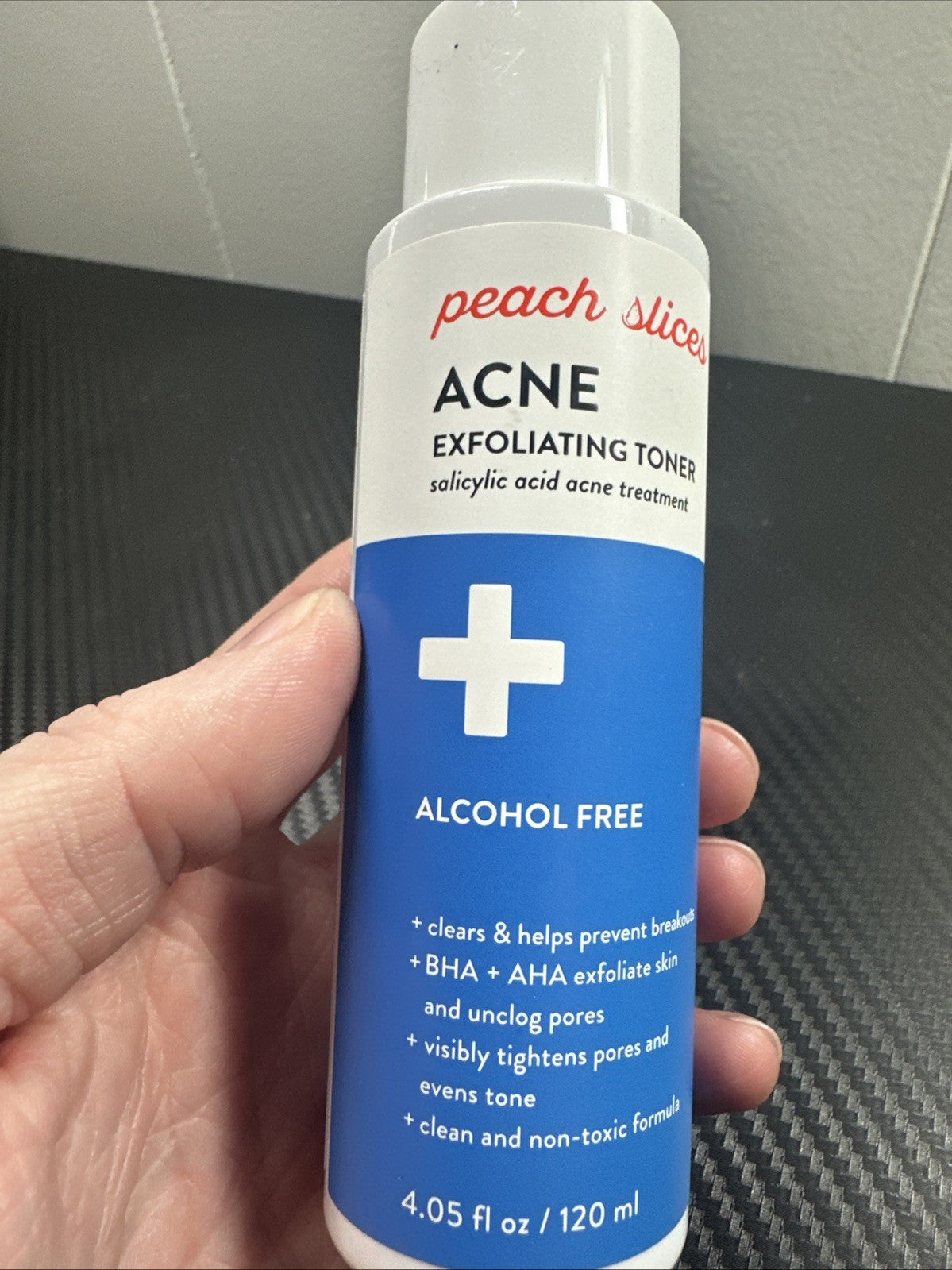 Peach Slices Acne Exfoliating Toner - Alcohol-Free, 4.05 fl oz, Lot of 2