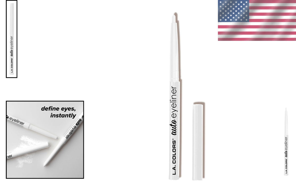 White Waterproof Eyeliner Pencil - Long-Lasting, Smudge-Proof, Creamy Texture