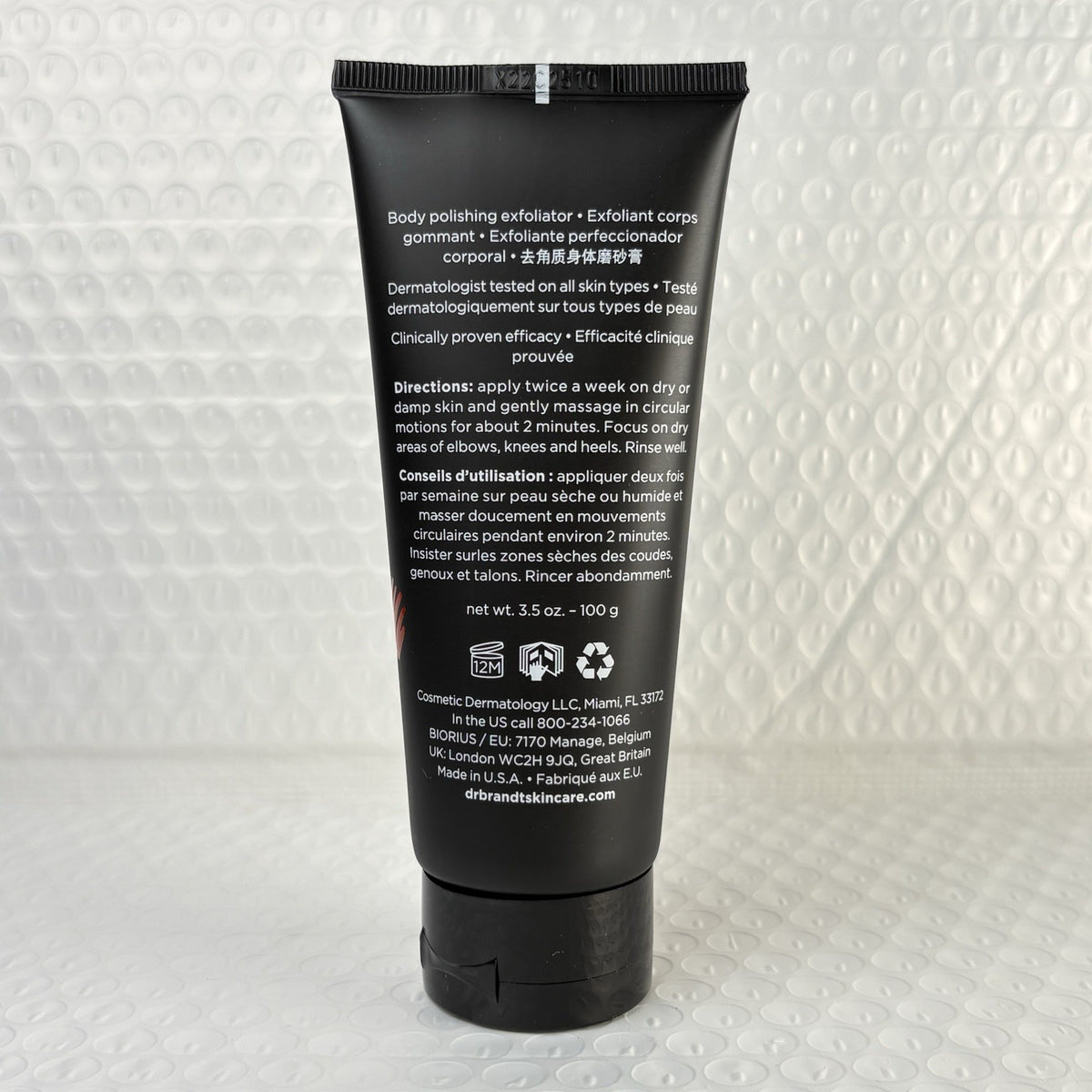 Dr Brandt Microdermabrasion Body Polishing Exfoliator 3.5oz New Scrub