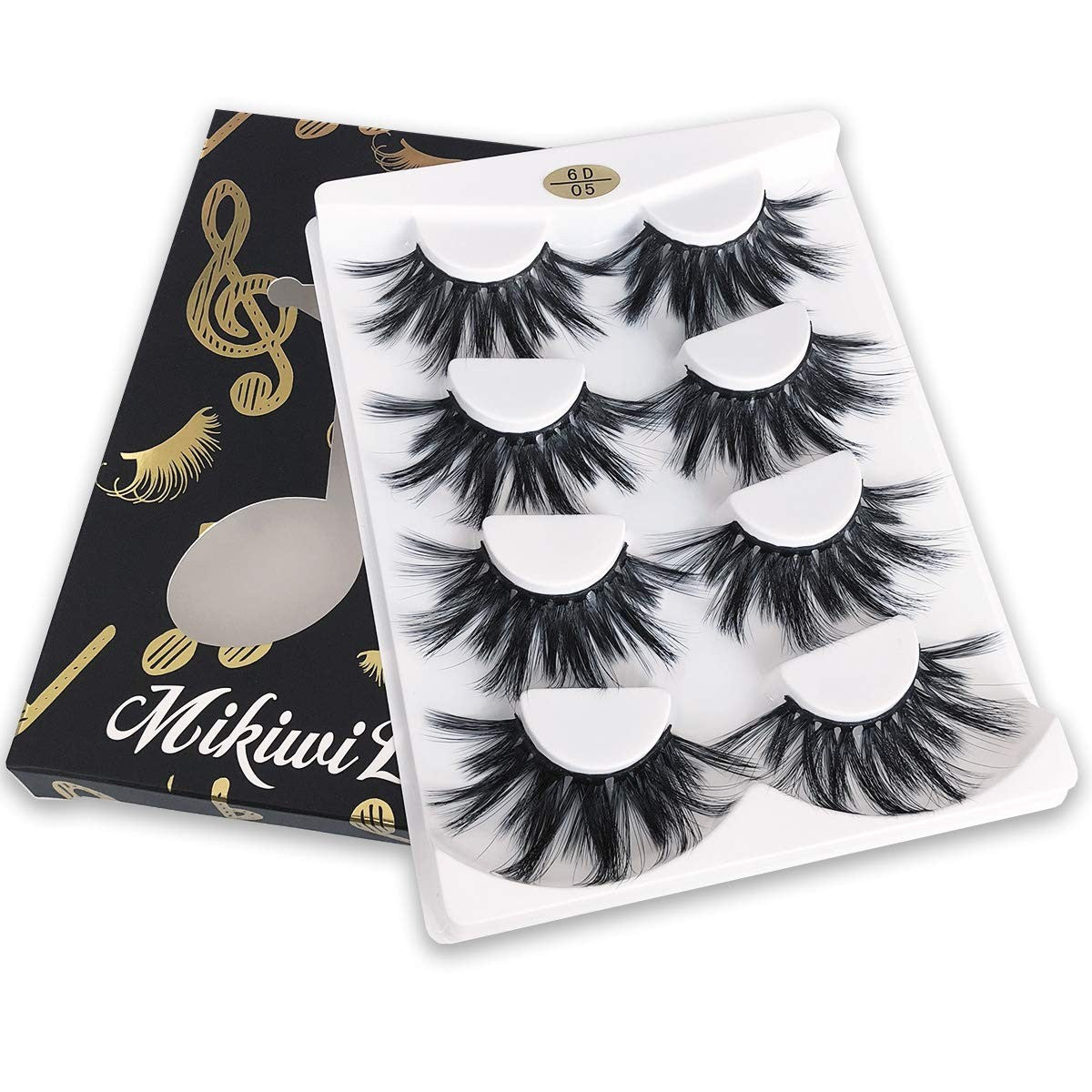 25mm Dramatic Faux Mink Lashes - Fluffy Volume 6D False Eyelashes