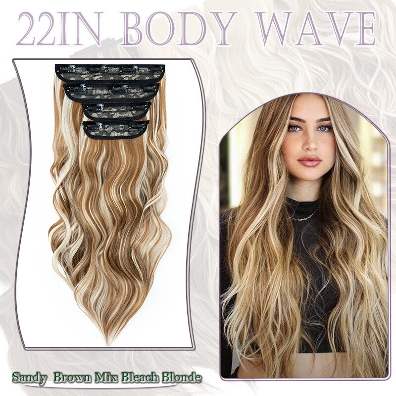 Double Weft Clip-In Human Hair Extensions Full Head - Multiple Colors & Lengths