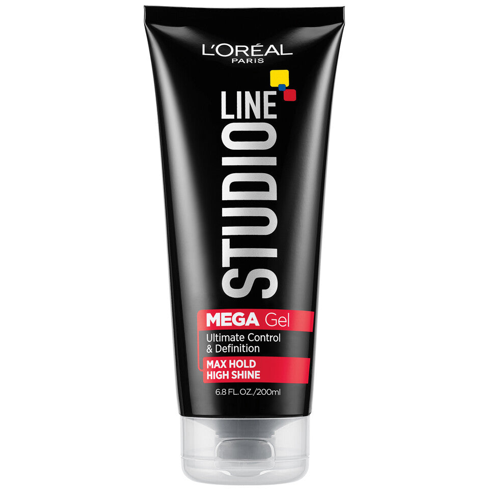 Mega Hair Gel - Max Hold & High Shine, 6.8 Ounce - Strong Styling Control