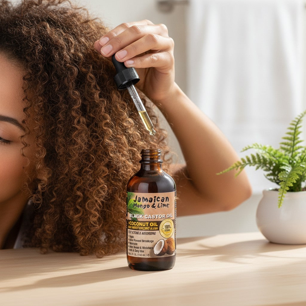 Black Castor Oil for Natural Hair - 2oz Moisturizing Hair & Scalp Oil