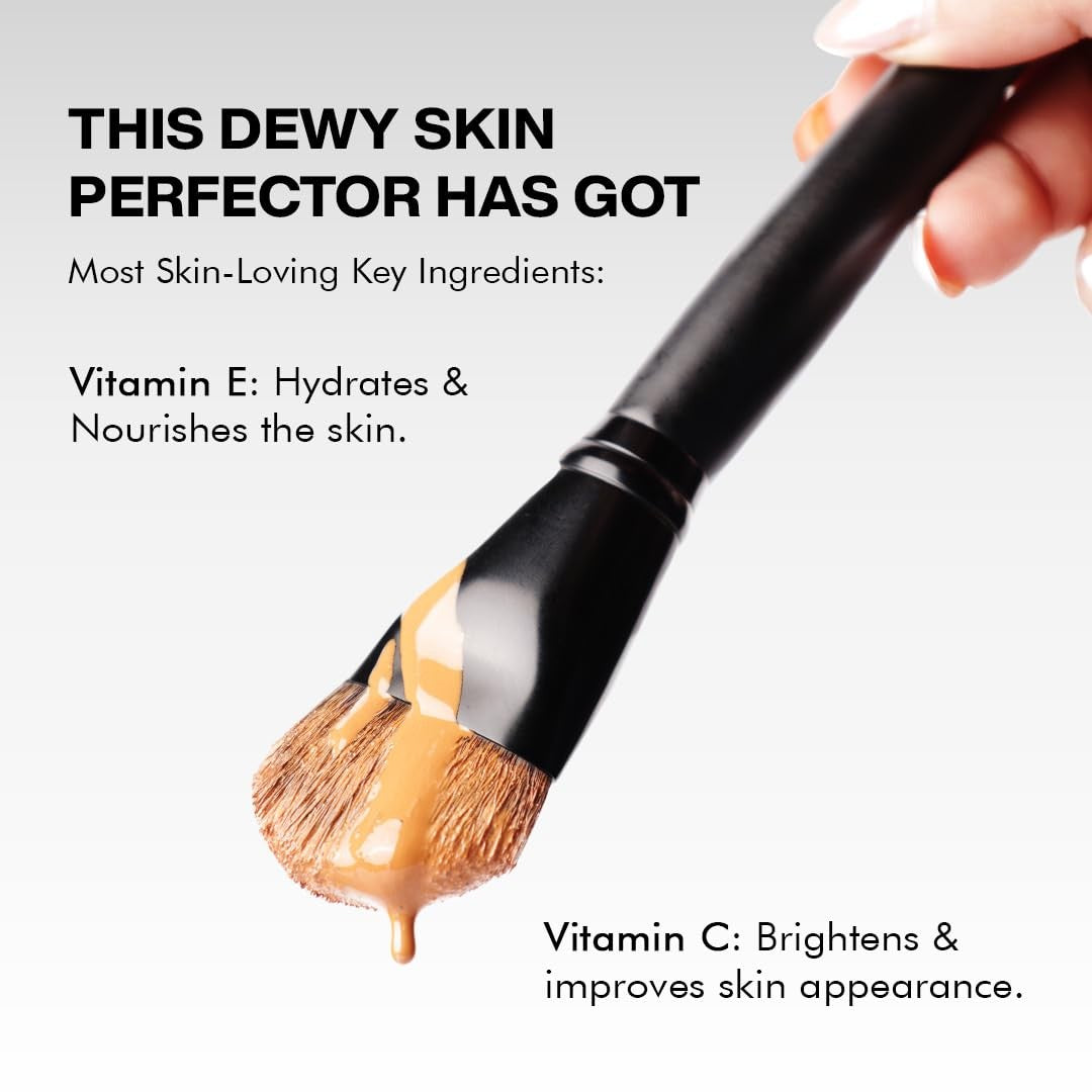 Liquid Foundation for Face - Full Coverage, Long Wear, Matte or Illuminating Finish