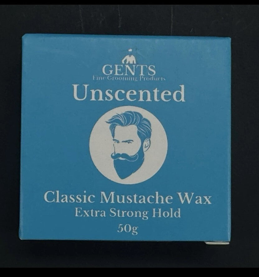 Strong Hold Mustache Wax Tin 1.7Oz Fragrance-Free Travel Grooming