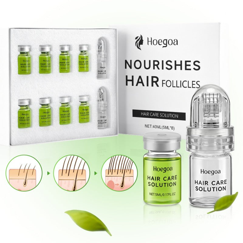 Hair Growth Serum with Microneedle Roller - Scalp Nourishing Treatment