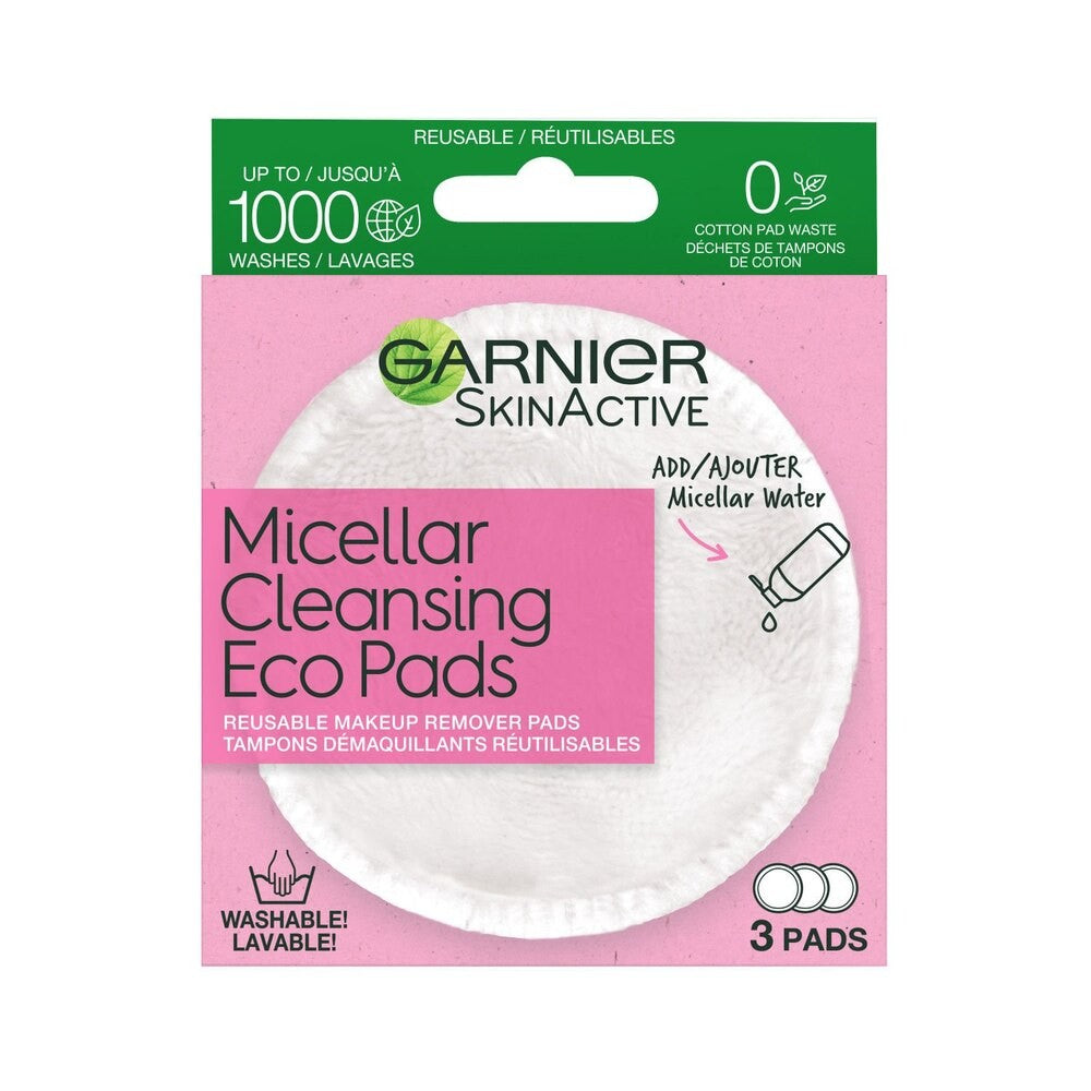 Reusable Micellar Makeup Remover Pads - Eco-Friendly, 3 Pack