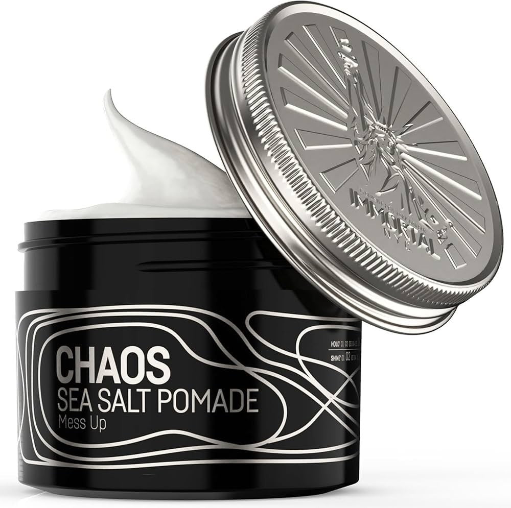 Sea Salt Pomade for Messy Hairstyles - Level 6 Hold, Matte Finish, 3.4 fl oz