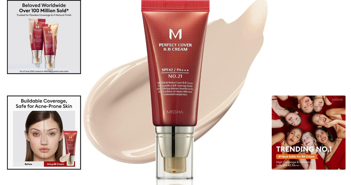 Moisturizing BB Cream No.21 Light Beige SPF 42 Full Coverage Makeup & Skincare