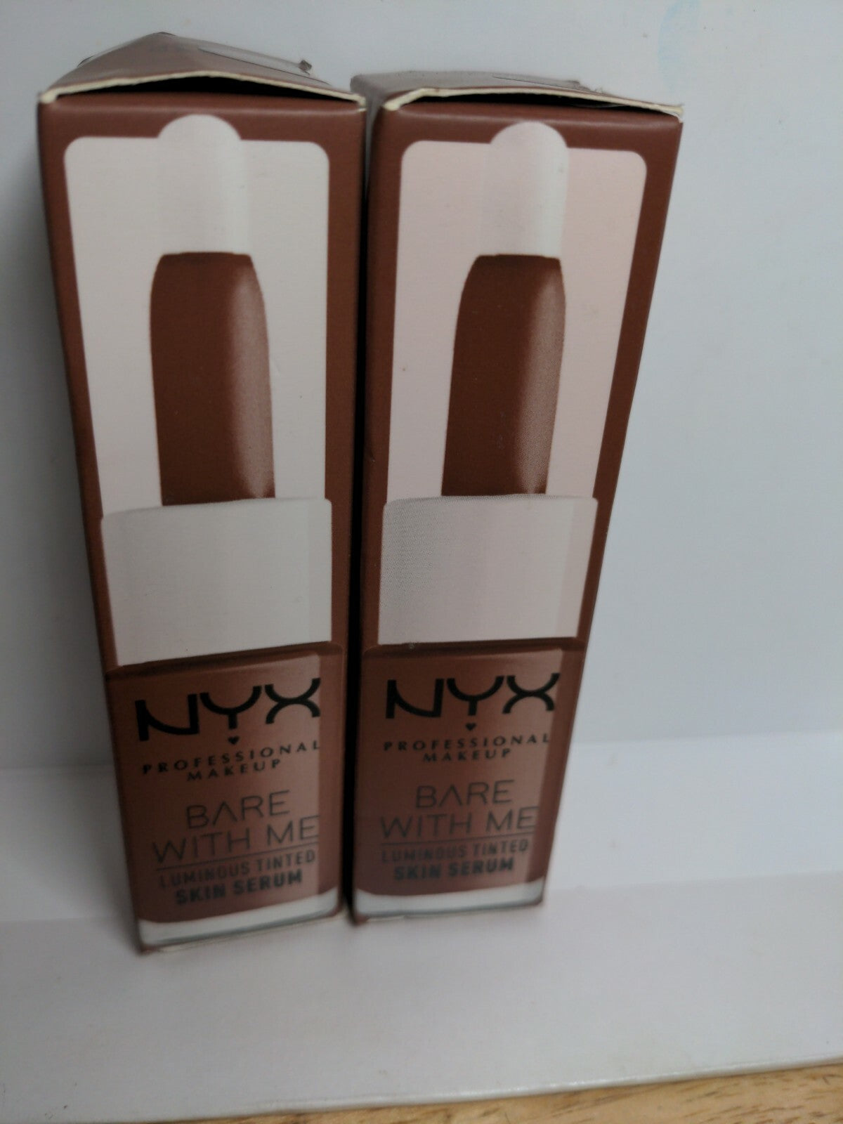 Lot of 2 NYX Bare With Me Luminous Tinted Skin Serum Universal Deep BWMLSS05