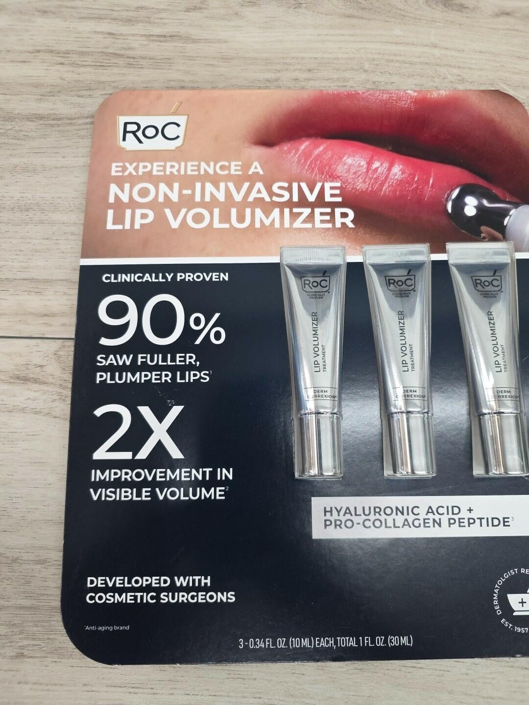 Lip Plumper & Hydrator - Non-Invasive Lip Volumizer, 0.34 fl oz, 3-Pack