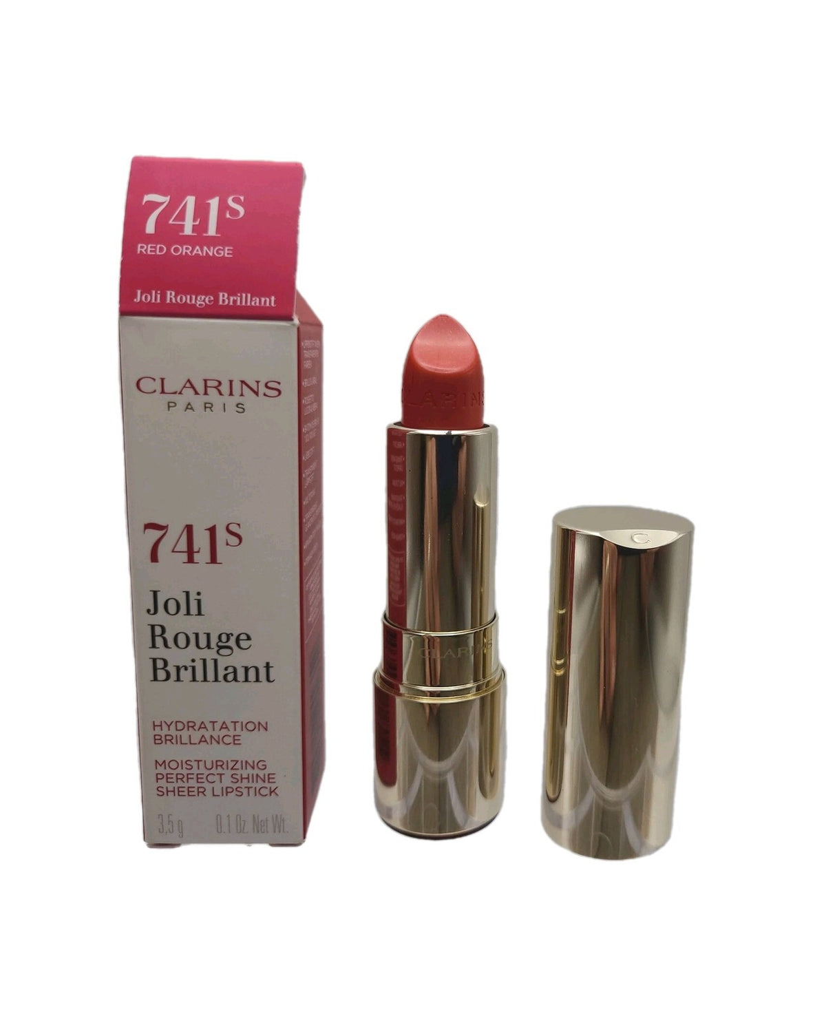 Sheer Lipstick with Perfect Shine in Red Orange – 0.1oz, Full Size