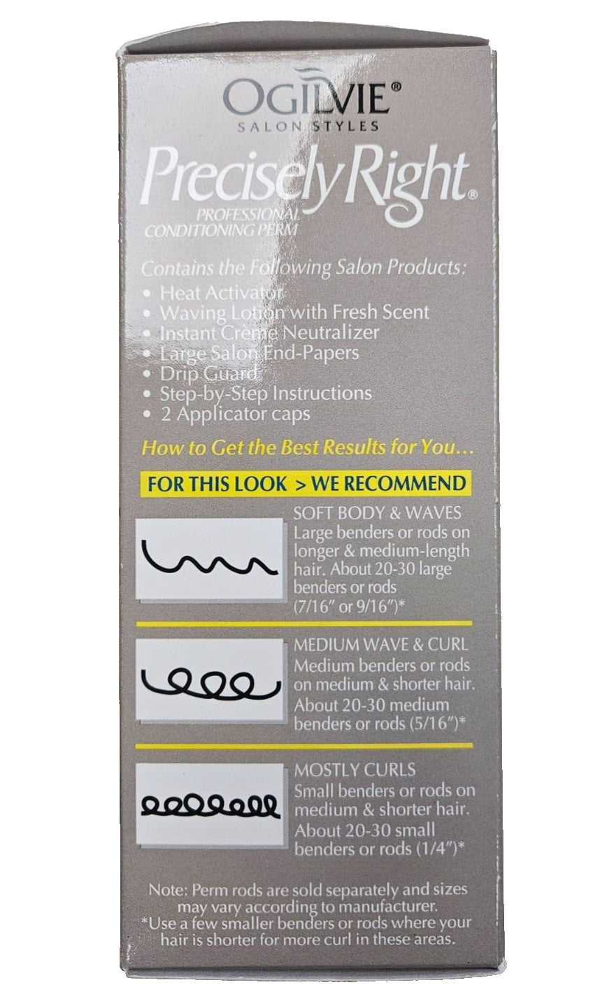 Ogilvie Precisely Right Perm Kit for Normal & Hard-to-Wave Hair - Blue (2 Kits)