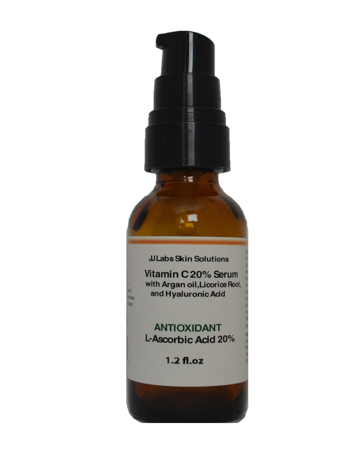 Vitamin C Serum with Argan Oil, Licorice & Hyaluronic Acid - 10-25% Concentration