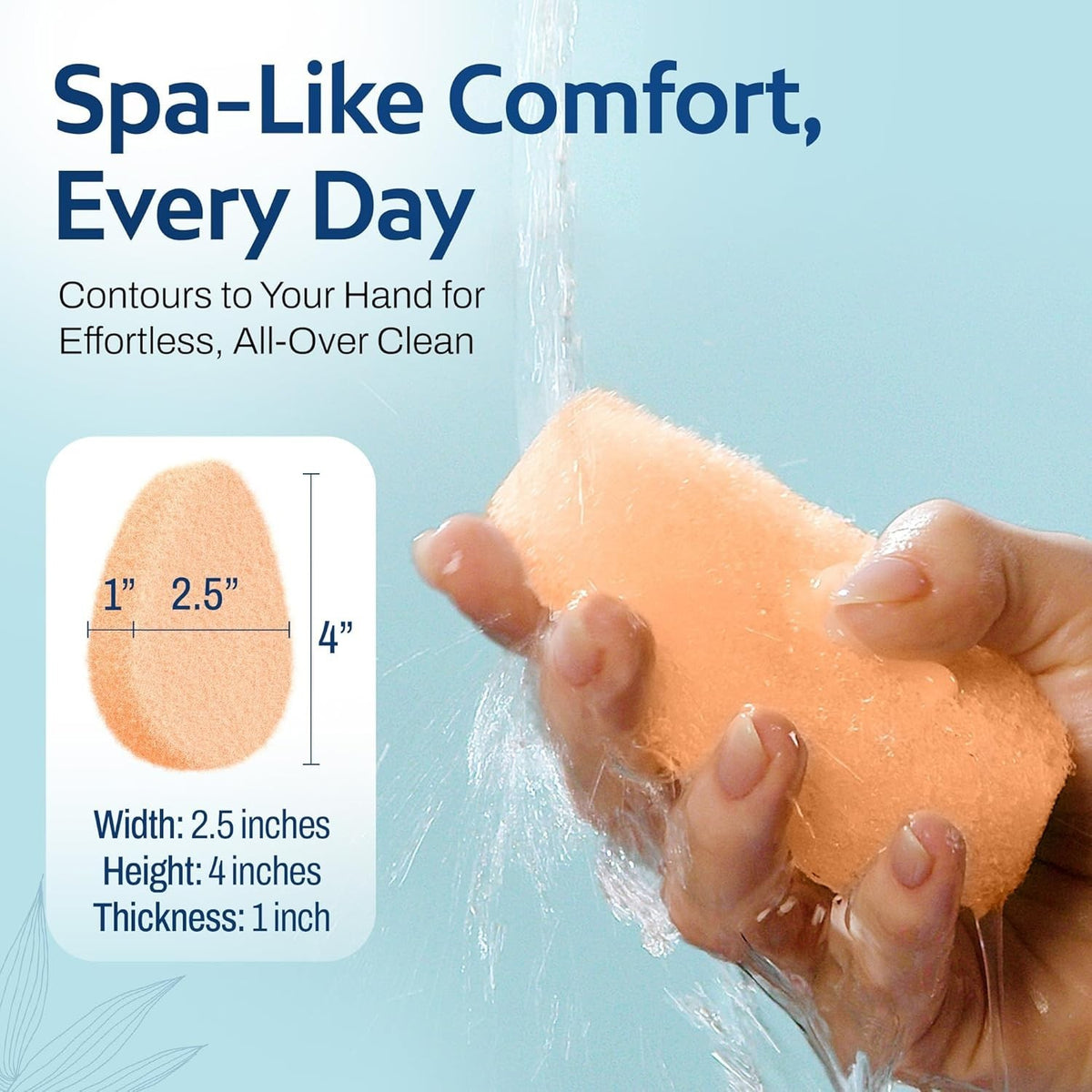 [10 Pack] Gentle Exfoliating Facial Sponge for Face - Daily Cleansing