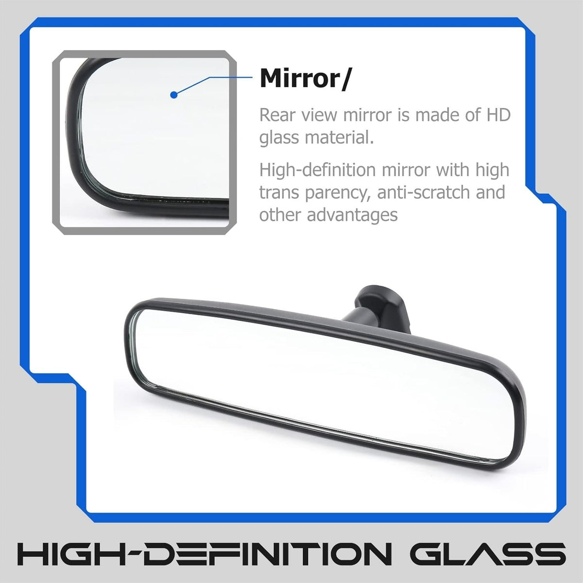 Day Night Interior Rear View Mirror for Nissan Mazda Toyota - OEM Quality