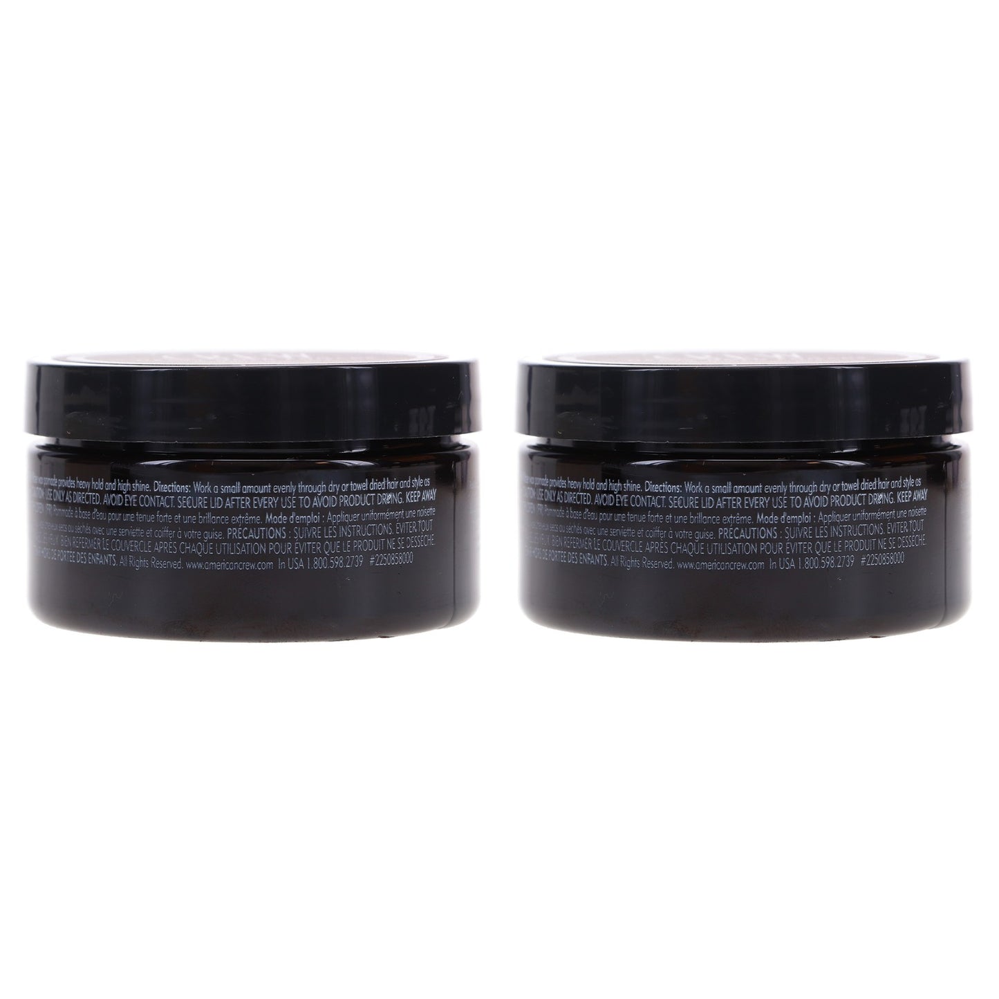 Heavy Hold Hair Pomade 3 oz - 2 Pack for Strong Styling & Shine