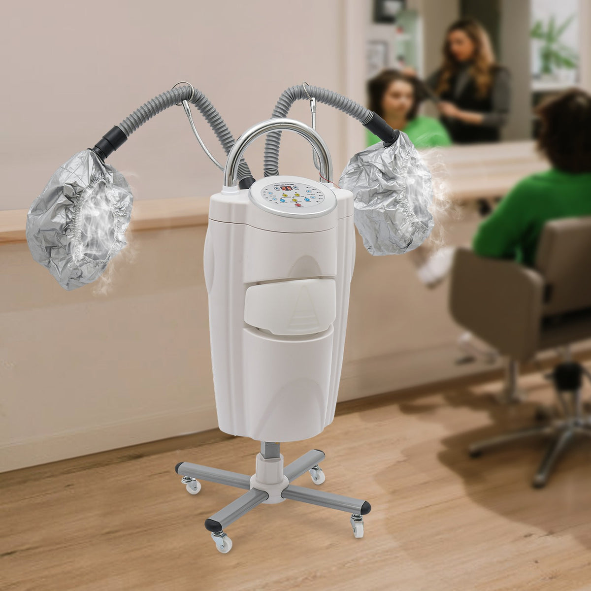 Freestanding Hair Steamer for Salon & Home Hair Treatment - 700W White