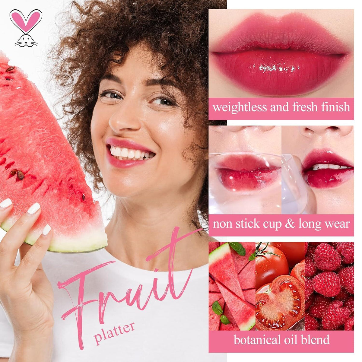 Long Lasting Waterproof Lip Tint Set - Non-Sticky Lip & Cheek Color