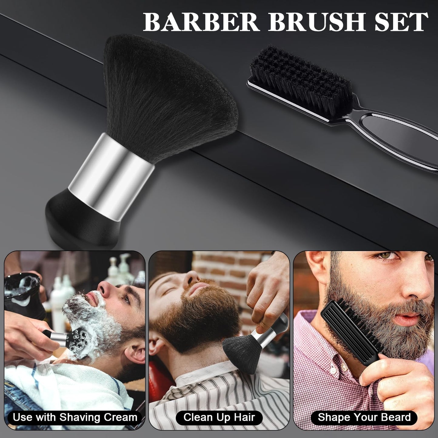 Professional Barber Hair Comb Set with Spray Bottle & Grooming Tools, 9 Pieces