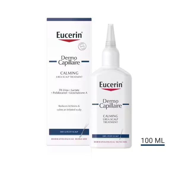 Eucerin Dermo Capillaire Calming Urea Scalp Treatment for Dry & Itchy Scalps 100ml