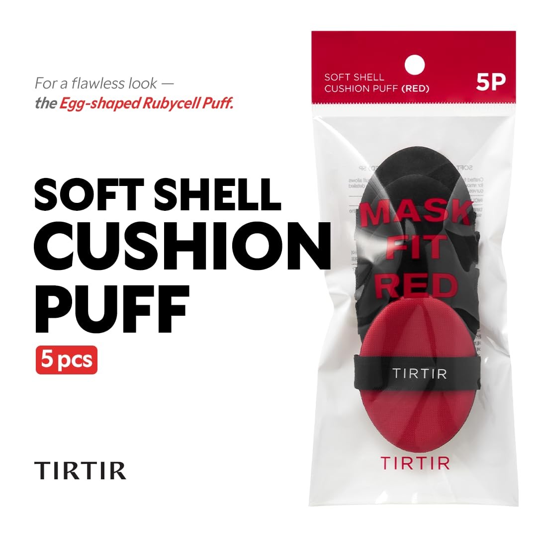 Soft Shell Makeup Puff Set - 5 Pack for Flawless Foundation Application