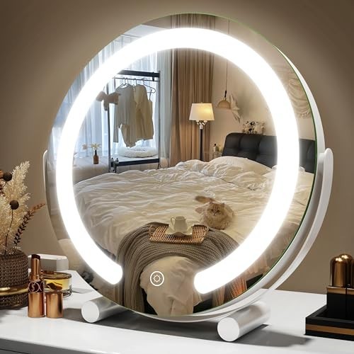 12 Inch Light Up Makeup Mirror with LED Lights - Vanity Mirror for Beauty
