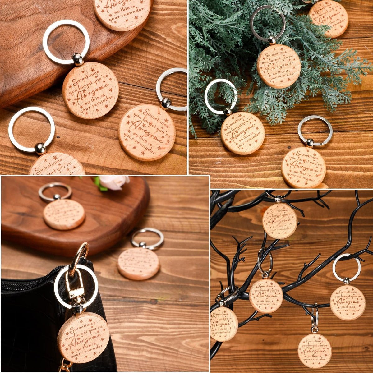 You're Awesome 50-Piece Employee Appreciation Keychains Gift Set