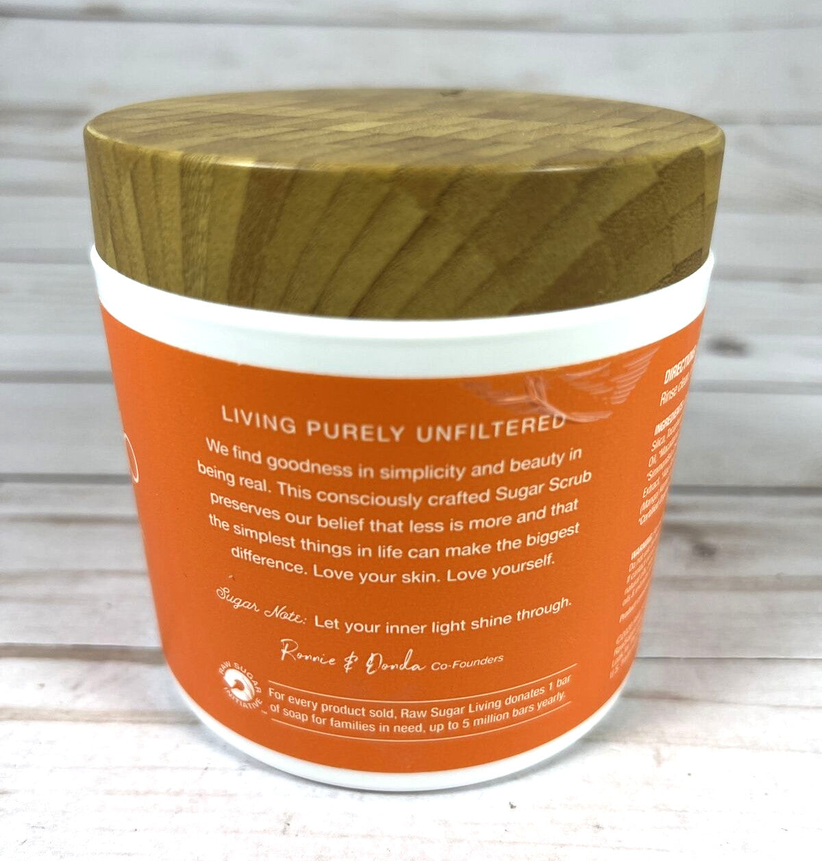 Raw Sugar Scrub Face Body Exfoliate Smooth Revive Coconut Mango 15oz