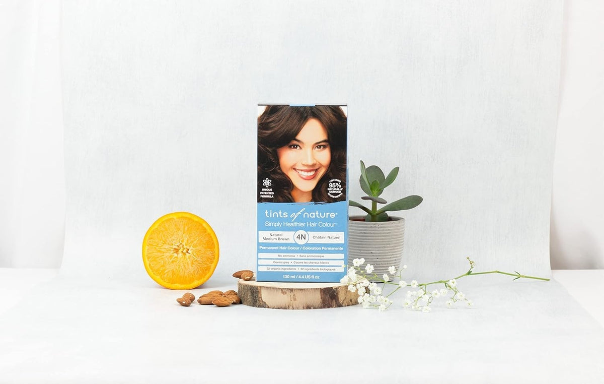 Permanent Hair Dye 4N Natural Medium Brown 4.4 fl oz (Pack of 4)