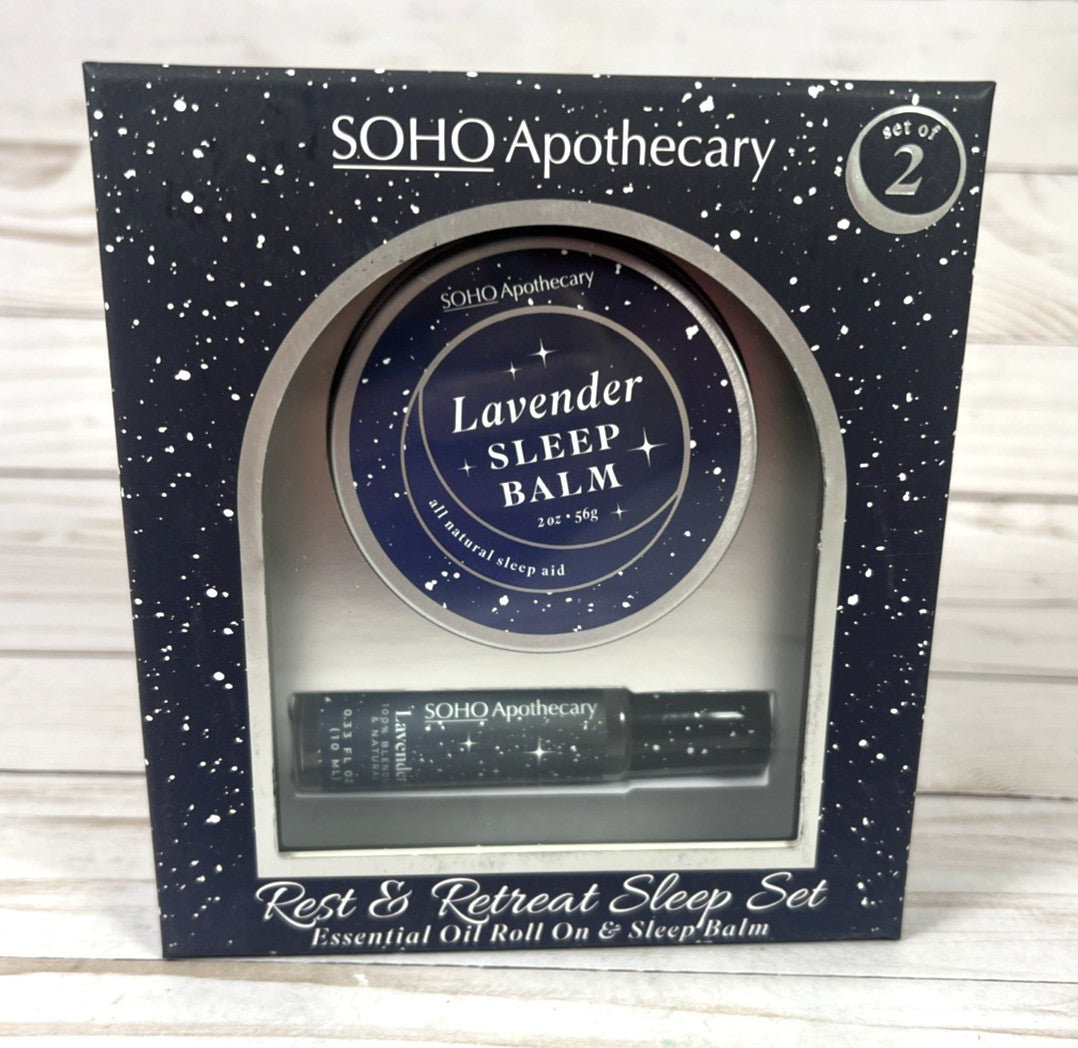 Sleep Set Lavender Balm & Essential Oil Roll-On - Relaxation & Rest
