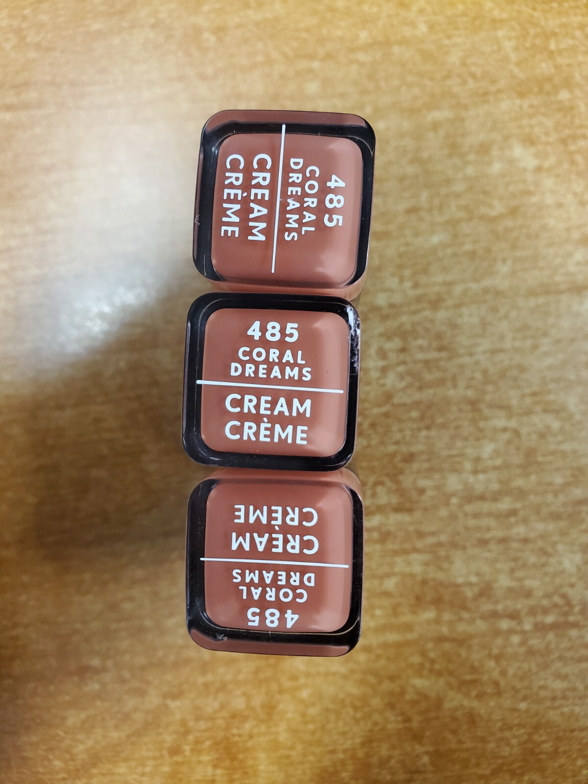 3-Pack Long-Lasting Creme Lipstick in Coral Dreams - Hydrating Gloss Finish