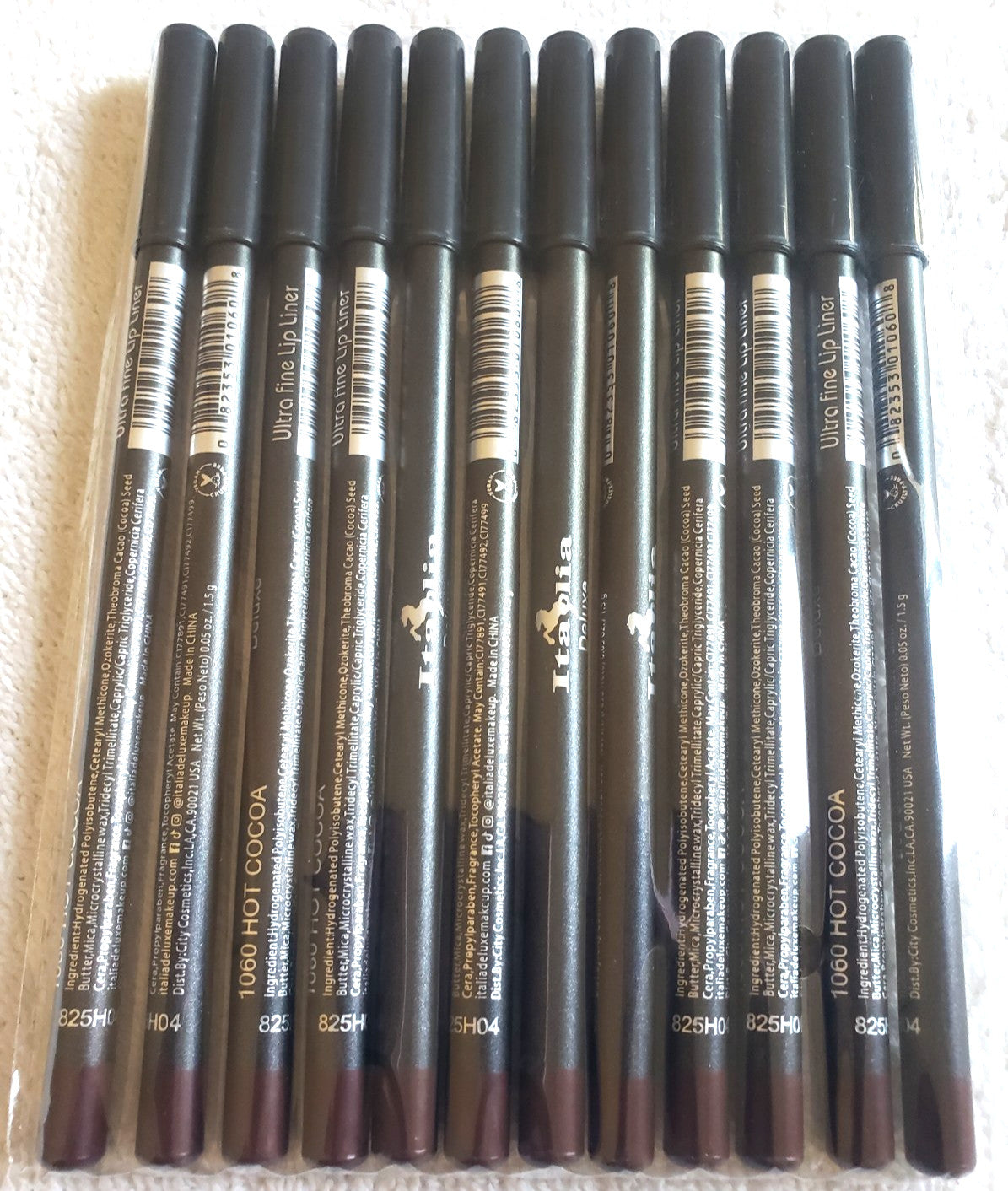 Ultra Fine Lip Liner Pencils - Assorted Colors, Long Lasting, Soft & Smooth