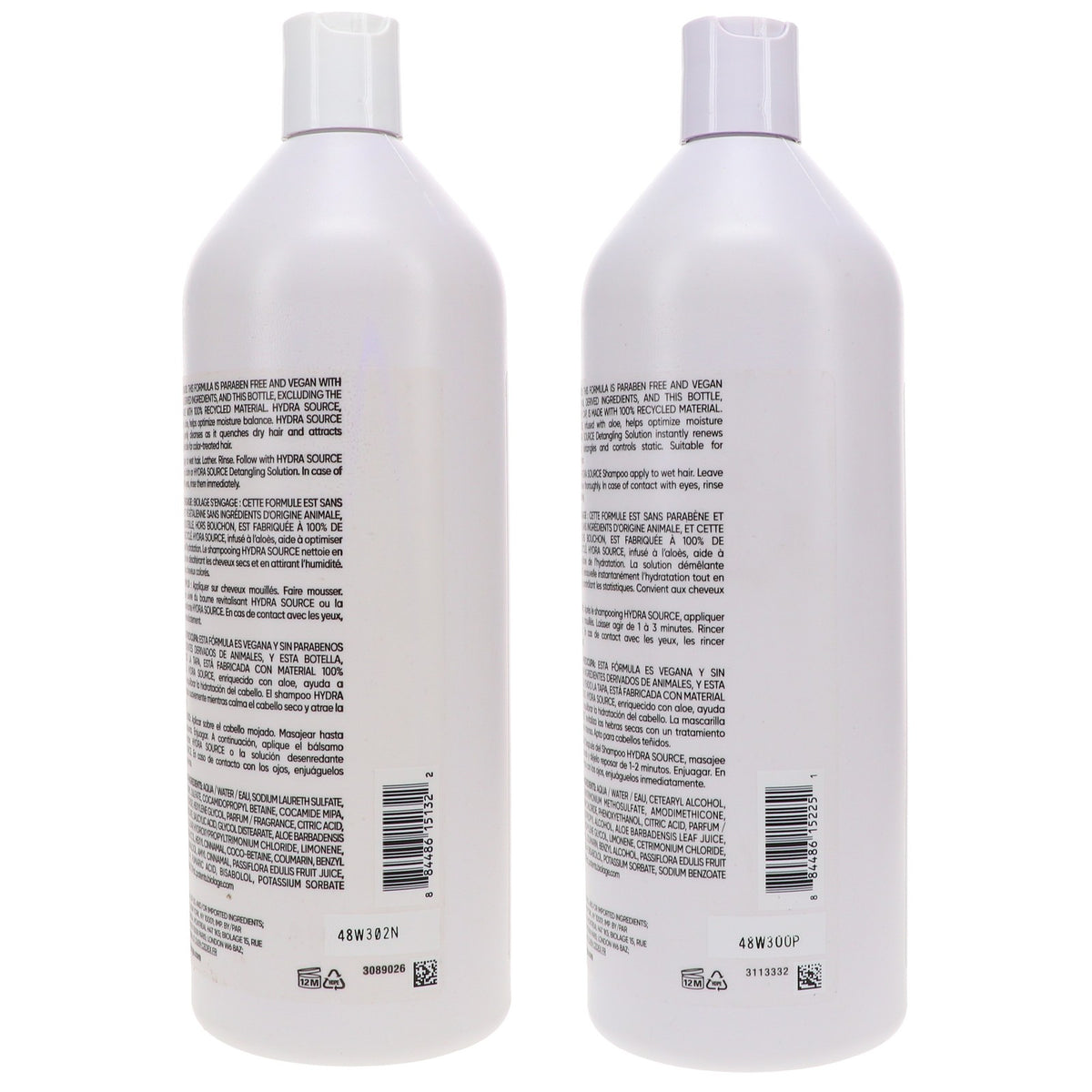 Biolage Hydrasource Shampoo & Detangling Solution Combo Pack - Hydrating Hair Care