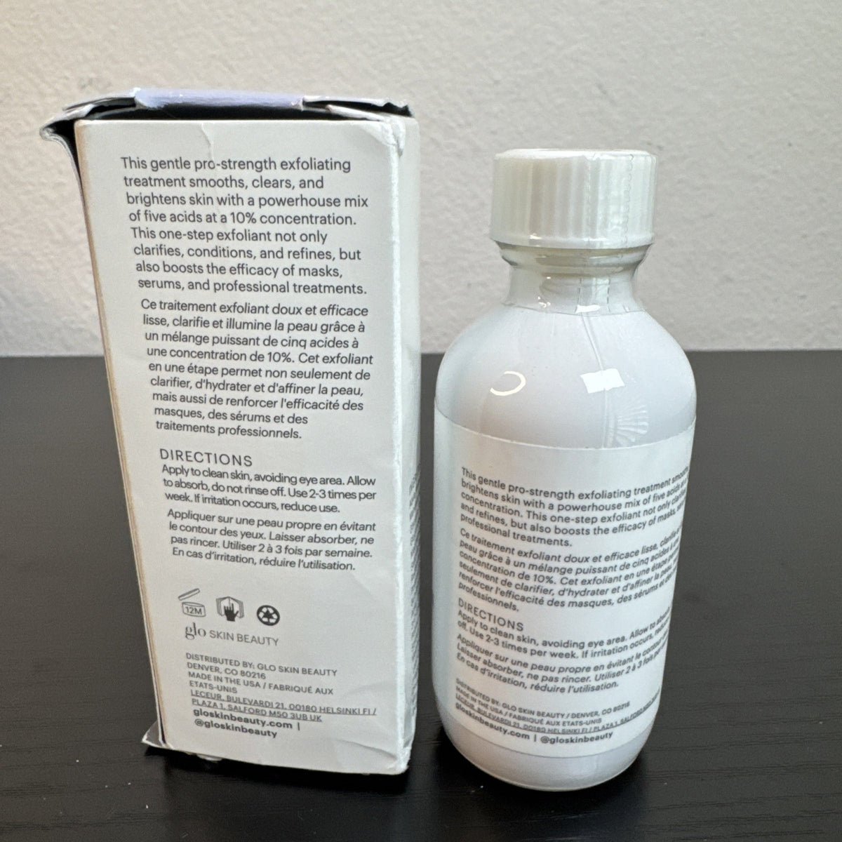Glo Beta-Clarity Pro 5 Liquid Exfoliant 2 oz. Facial Scrub &
