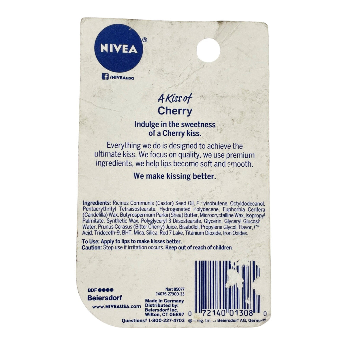 Lip Care Set - 4 Pack Tinted Lip Balm with Shea Butter & Cherry Extract