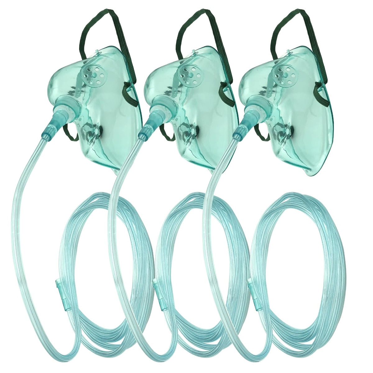 Oxygen Mask Adult Size XL - 3 Pack Disposable