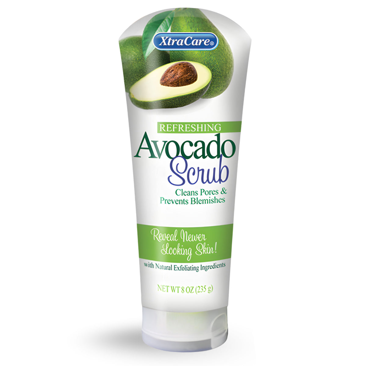 XtraCare Avocado Facial Scrub – Refreshing Exfoliant Formula- 8 oz