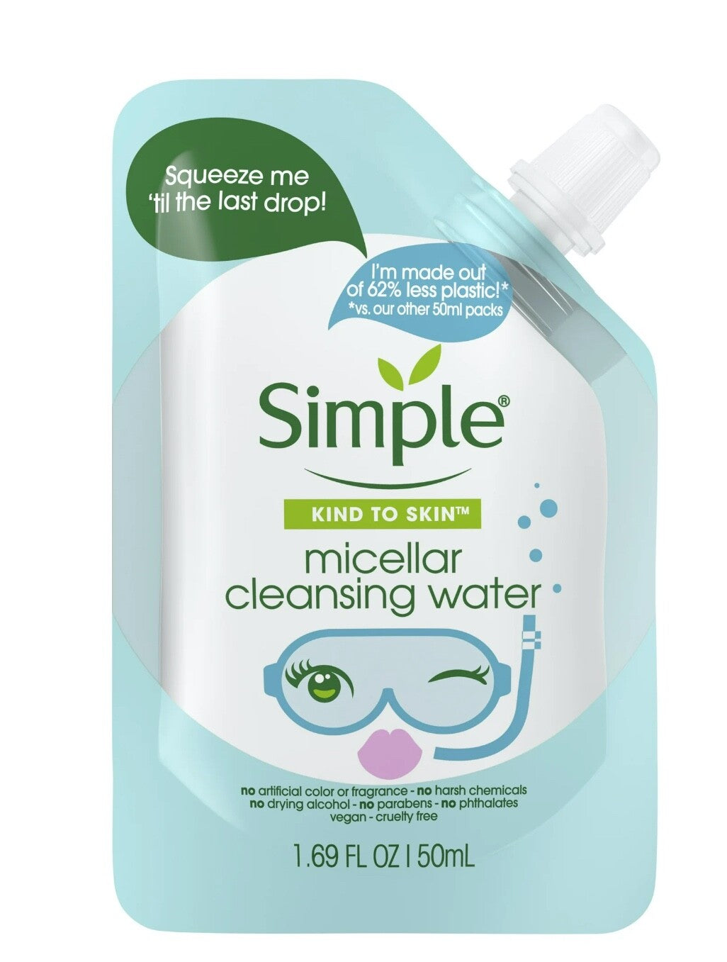 Travel Size Micellar Cleansing Water Pack of 4 - Gentle Makeup Remover & Skin Hydrator