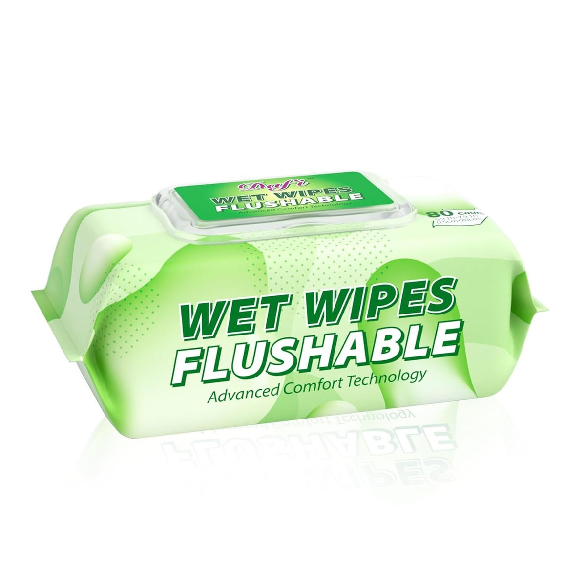 Adult Flushable Wipes 80 Count - Eco-Friendly, Hypoallergenic & Extra Large