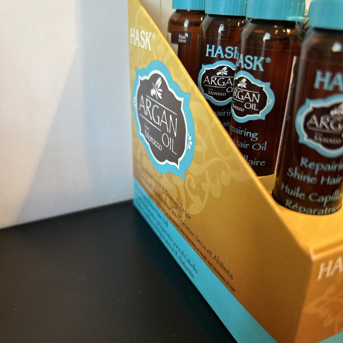 Argan Hair Oil Repair Serum for Frizz & Shine - 12 Pack 18ml Vials