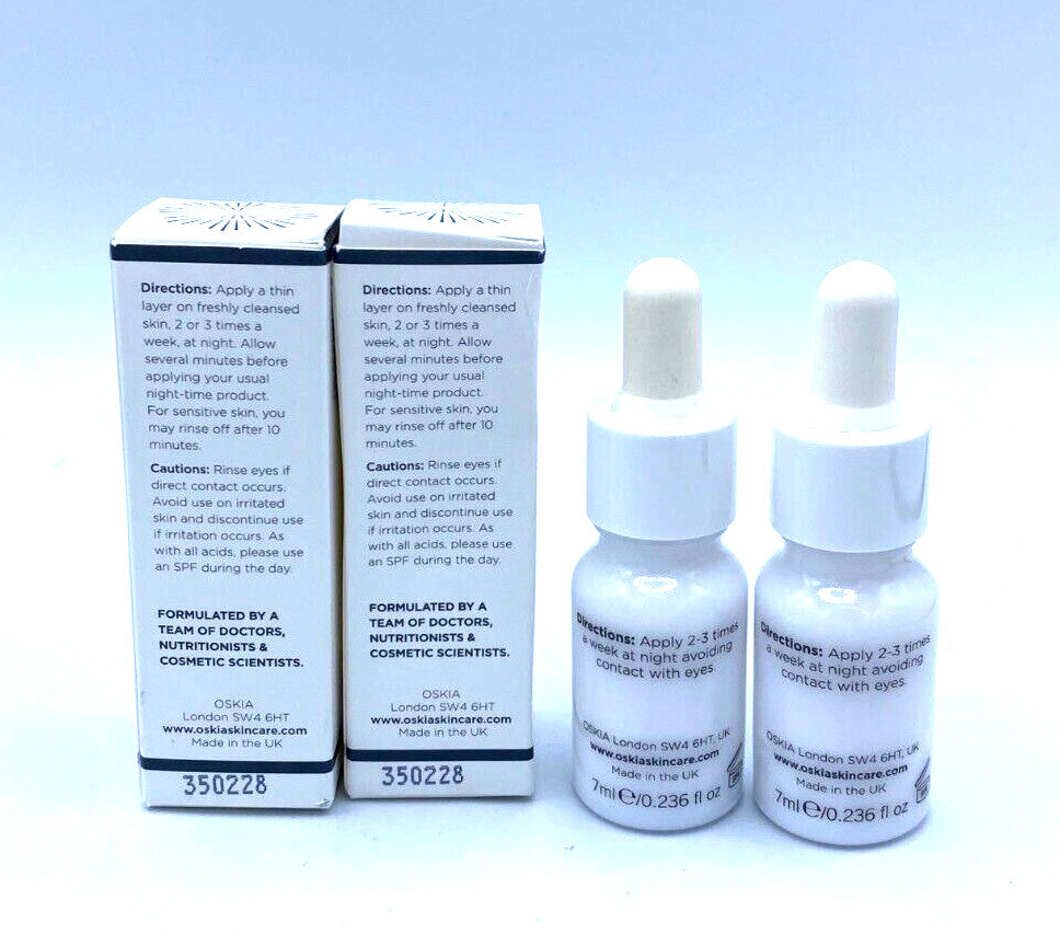 Liquid Face Mask with Lactic Acid Micro Peel - 7ml x 2