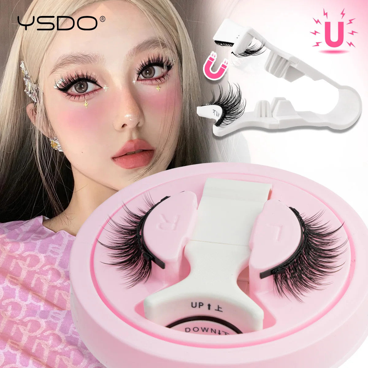 Magnetic 3D Mink Eyelash Kit - Reusable False Lash Set for Natural Look