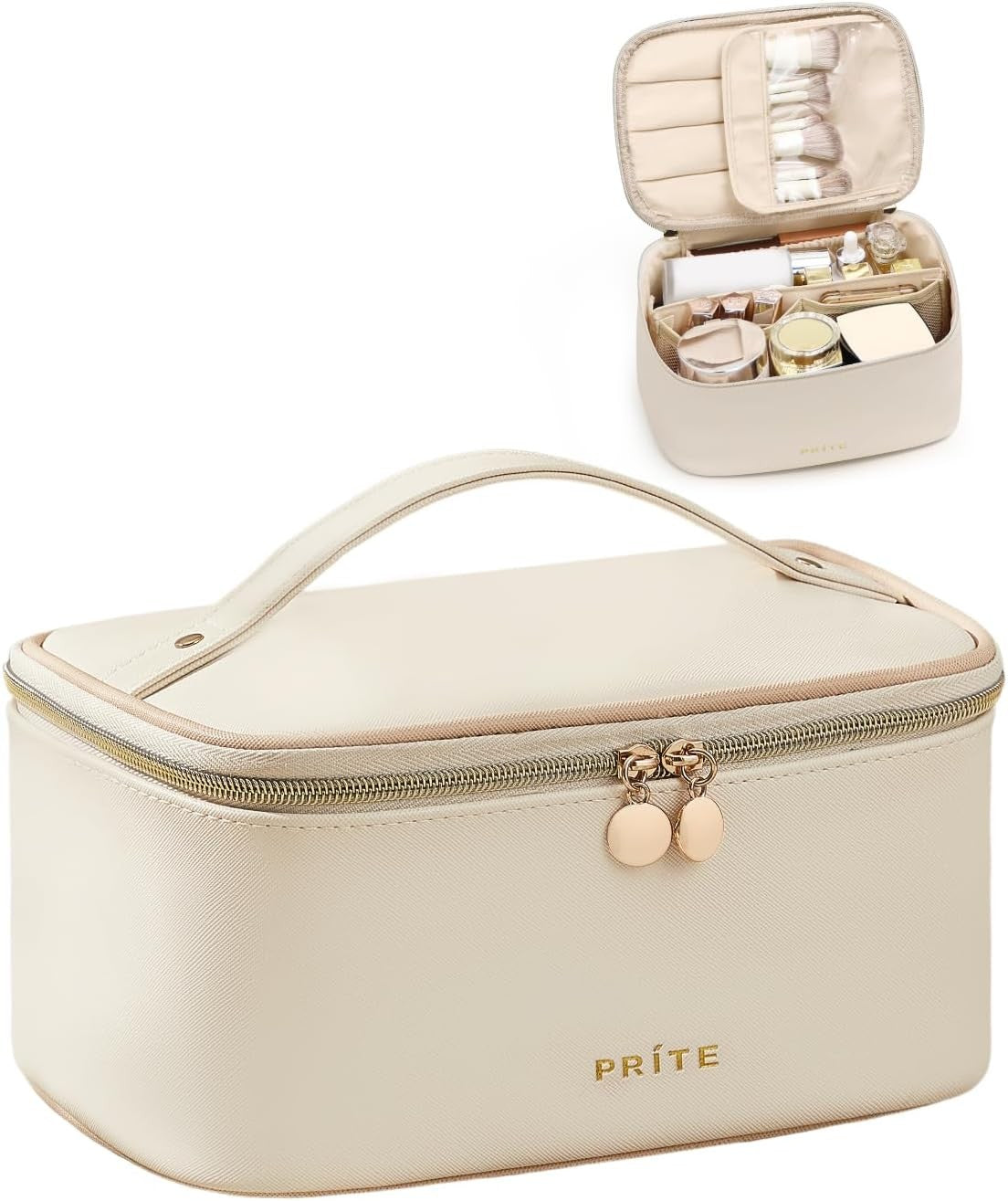 Large Capacity Waterproof Travel Makeup Bag - Portable Cosmetic Organizer