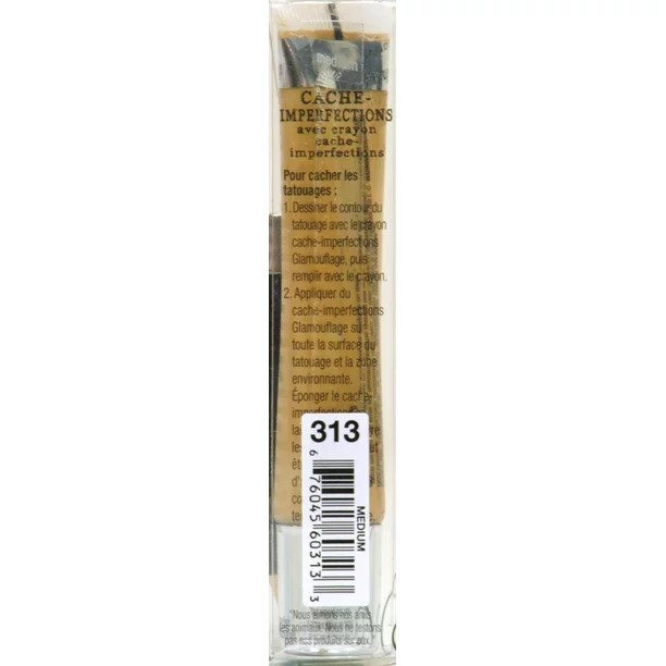 Heavy Duty Concealer with Pencil - Medium 0313 Face Makeup for Blemish Covering