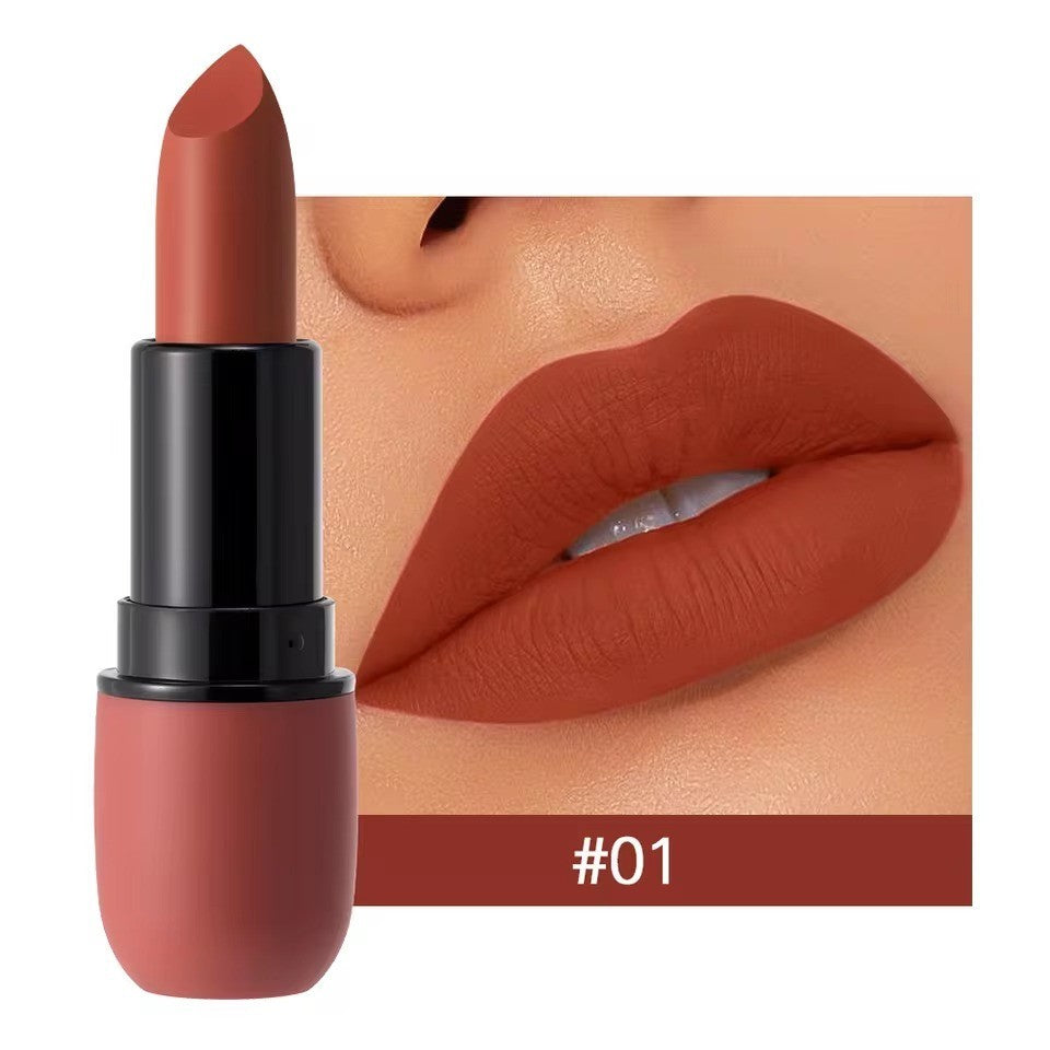 6-Color Matte Lipstick Set - Waterproof, Long-Lasting Velvet Lip Colors